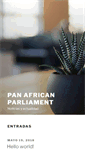 Mobile Screenshot of pan-africanparliament.org