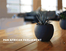 Tablet Screenshot of pan-africanparliament.org